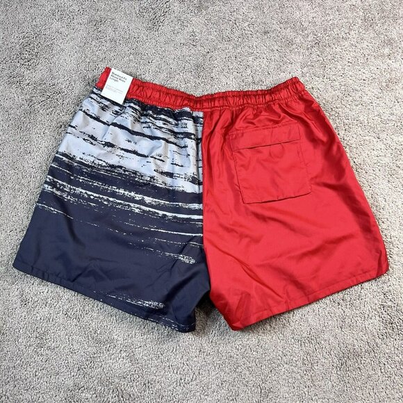 Nike Flow Summer Basketball Shorts Red Black Gray Men's Size Large - Picture 5 of 5